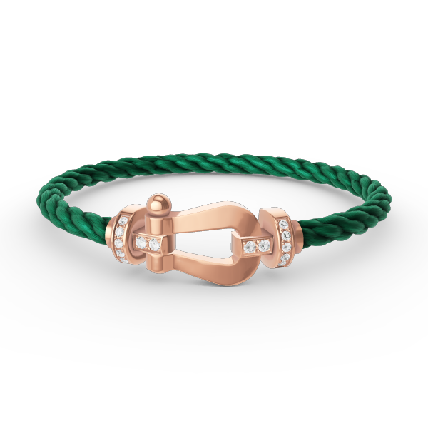 [ELAN LUXE]FORCE LARGE HORSESHOE HALF DIAMOND BRACELET ROSE GOLD