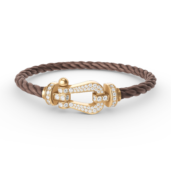 [ELAN LUXE]FORCE LARGE HORSESHOE FULL DIAMOND BRACELET GOLD