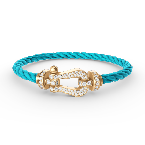 [ELAN LUXE]FORCE LARGE HORSESHOE FULL DIAMOND BRACELET GOLD