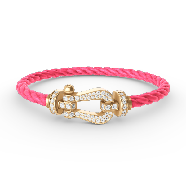 [ELAN LUXE]FORCE LARGE HORSESHOE FULL DIAMOND BRACELET GOLD