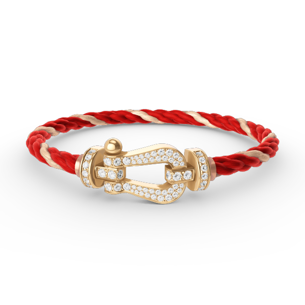 [ELAN LUXE]FORCE LARGE HORSESHOE FULL DIAMOND BRACELET GOLD