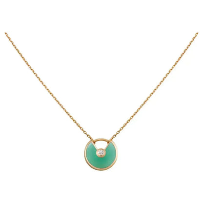 [ELAN LUXE]AMULETTE GOLD MALACHITE NECKLACE