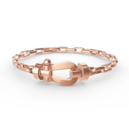 [ELAN LUXE]FORCE LARGE HORSESHOE CLASP  METAL BRACELET