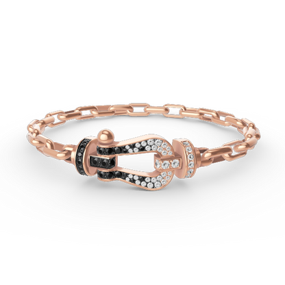 [ELAN LUXE]FORCE LARGE HORSESHOE CLASP  METAL BRACELET