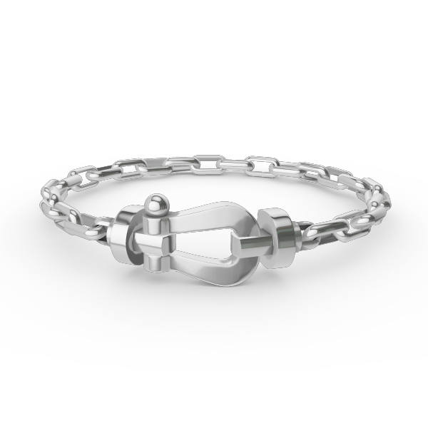 [ELAN LUXE]FORCE LARGE HORSESHOE CLASP  METAL BRACELET