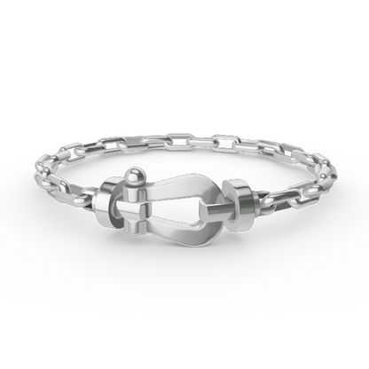 [ELAN LUXE]FORCE LARGE HORSESHOE CLASP  METAL BRACELET