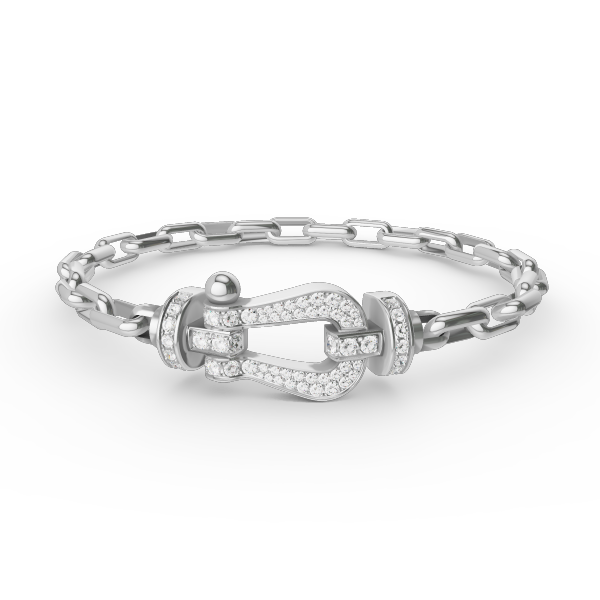 [ELAN LUXE]FORCE LARGE HORSESHOE CLASP  METAL BRACELET