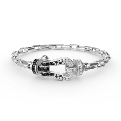 [ELAN LUXE]FORCE LARGE HORSESHOE CLASP  METAL BRACELET