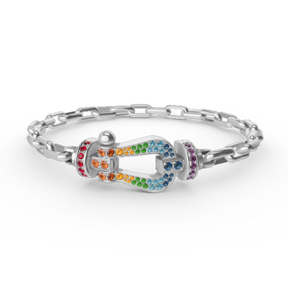 [ELAN LUXE]FORCE LARGE HORSESHOE CLASP  METAL BRACELET