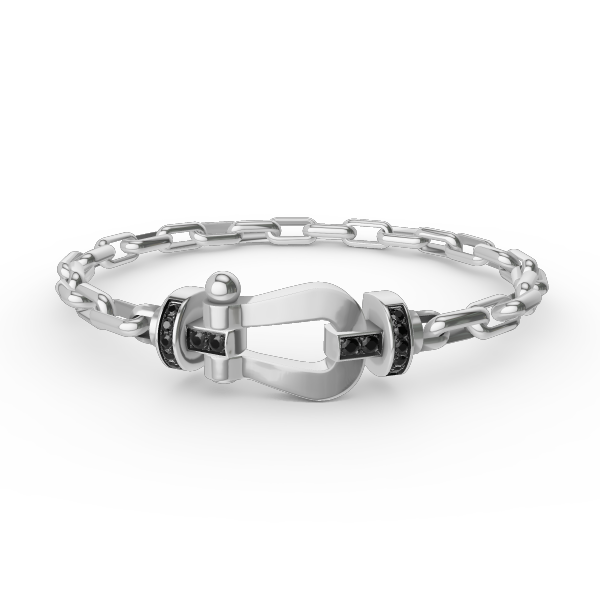 [ELAN LUXE]FORCE LARGE HORSESHOE CLASP  METAL BRACELET