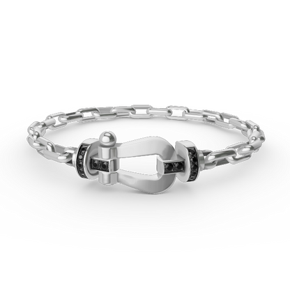 [ELAN LUXE]FORCE LARGE HORSESHOE CLASP  METAL BRACELET