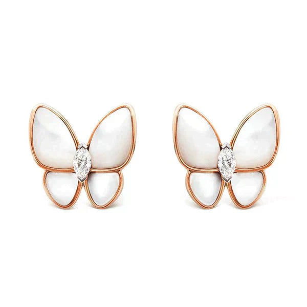 [ELAN LUXE]BUTTERFLY MOP DIAMOND EARRINGS