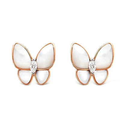[ELAN LUXE]BUTTERFLY MOP DIAMOND EARRINGS