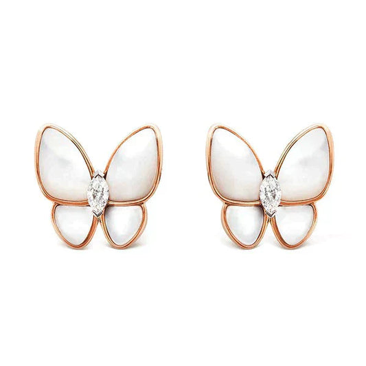 [ELAN LUXE]BUTTERFLY MOP DIAMOND EARRINGS