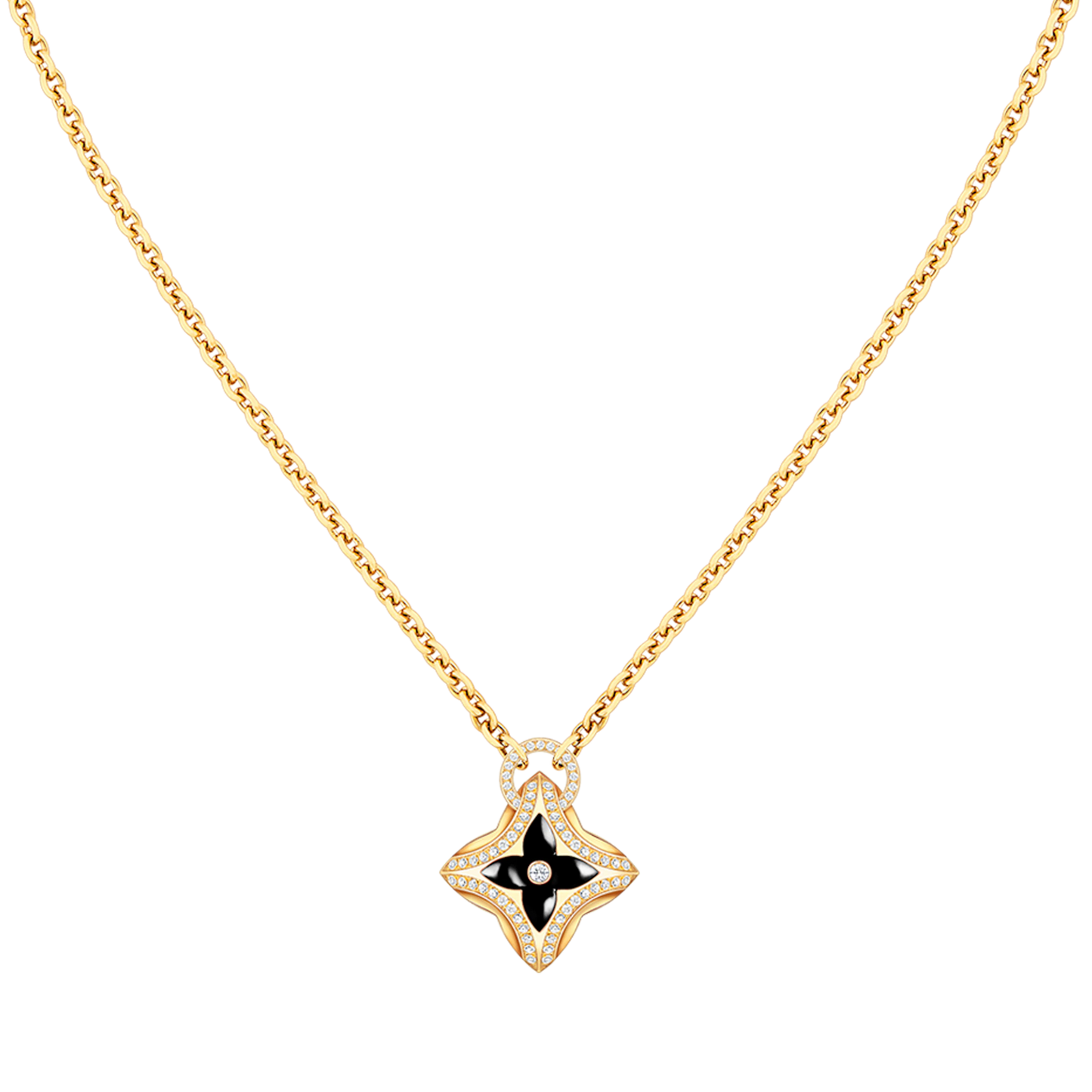 [ELAN LUXE]STAR PEDANT PINK GOLD DIAMOND NECKLACE