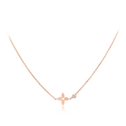 [ELAN LUXE]BLOSSOM PENDANT PINK GOLD AND DIAMOND