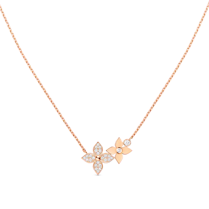 [ELAN LUXE]STAR BLOSSOM NECKLACE PINK GOLD DIAMONDS