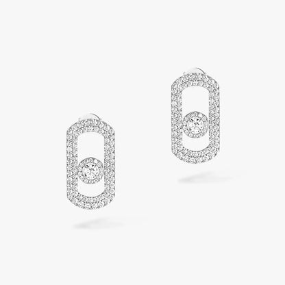 [ELAN LUXE]So Move Pave_-Set Diamond Earrings in Silver