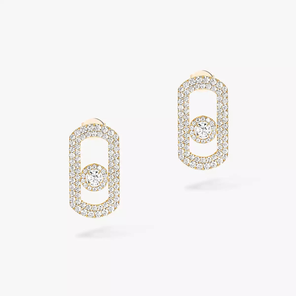 [ELAN LUXE]So Move Pave_-Set Diamond Earrings in Silver