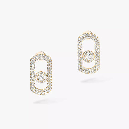 [ELAN LUXE]So Move Pave_-Set Diamond Earrings in Silver