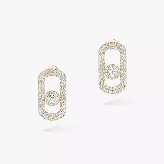 [ELAN LUXE]So Move Pave_-Set Diamond Earrings in Silver
