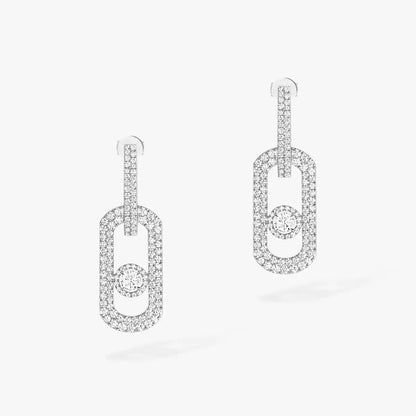 [ELAN LUXE]So Move XL Pave_-Set Diamond Pendant Earrings