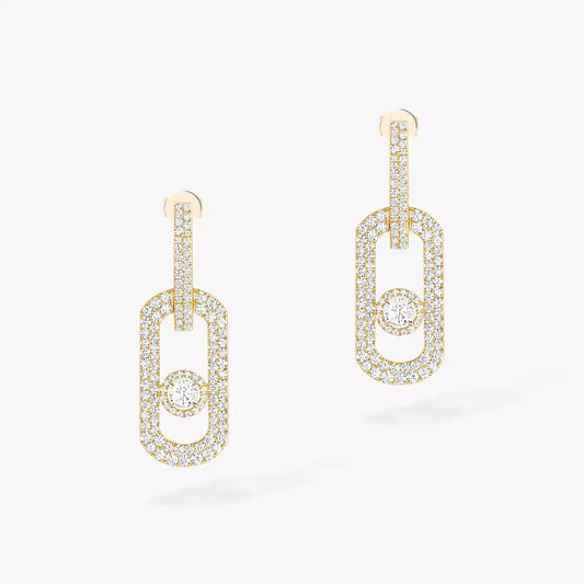 [ELAN LUXE]So Move XL Pave_-Set Diamond Pendant Earrings