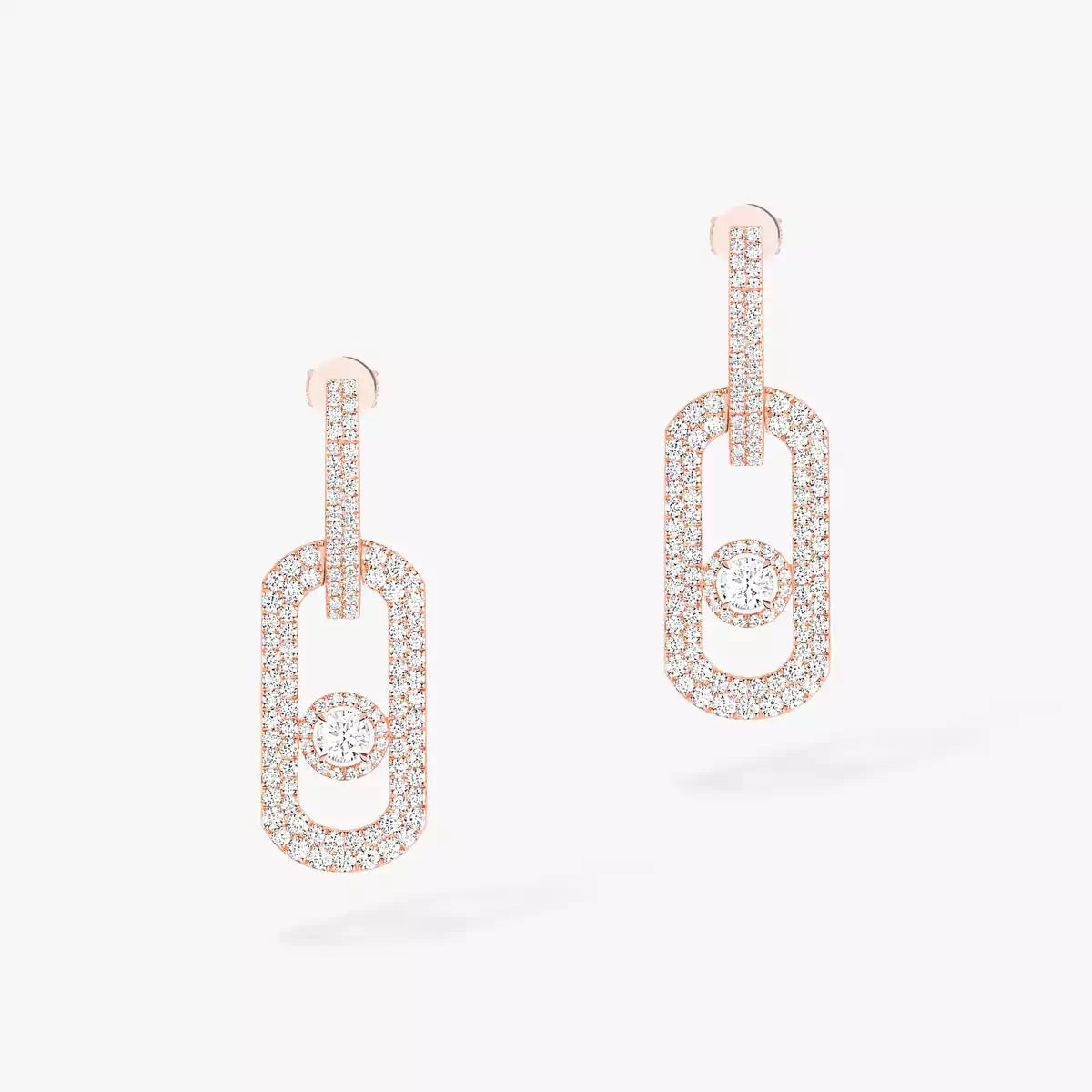 [ELAN LUXE]So Move XL Pave_-Set Diamond Pendant Earrings