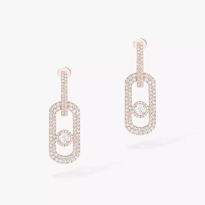 [ELAN LUXE]So Move XL Pave_-Set Diamond Pendant Earrings