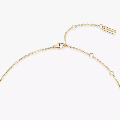 [ELAN LUXE]Lucky Eye Diamond Necklace in Rose Gold and Turquoise