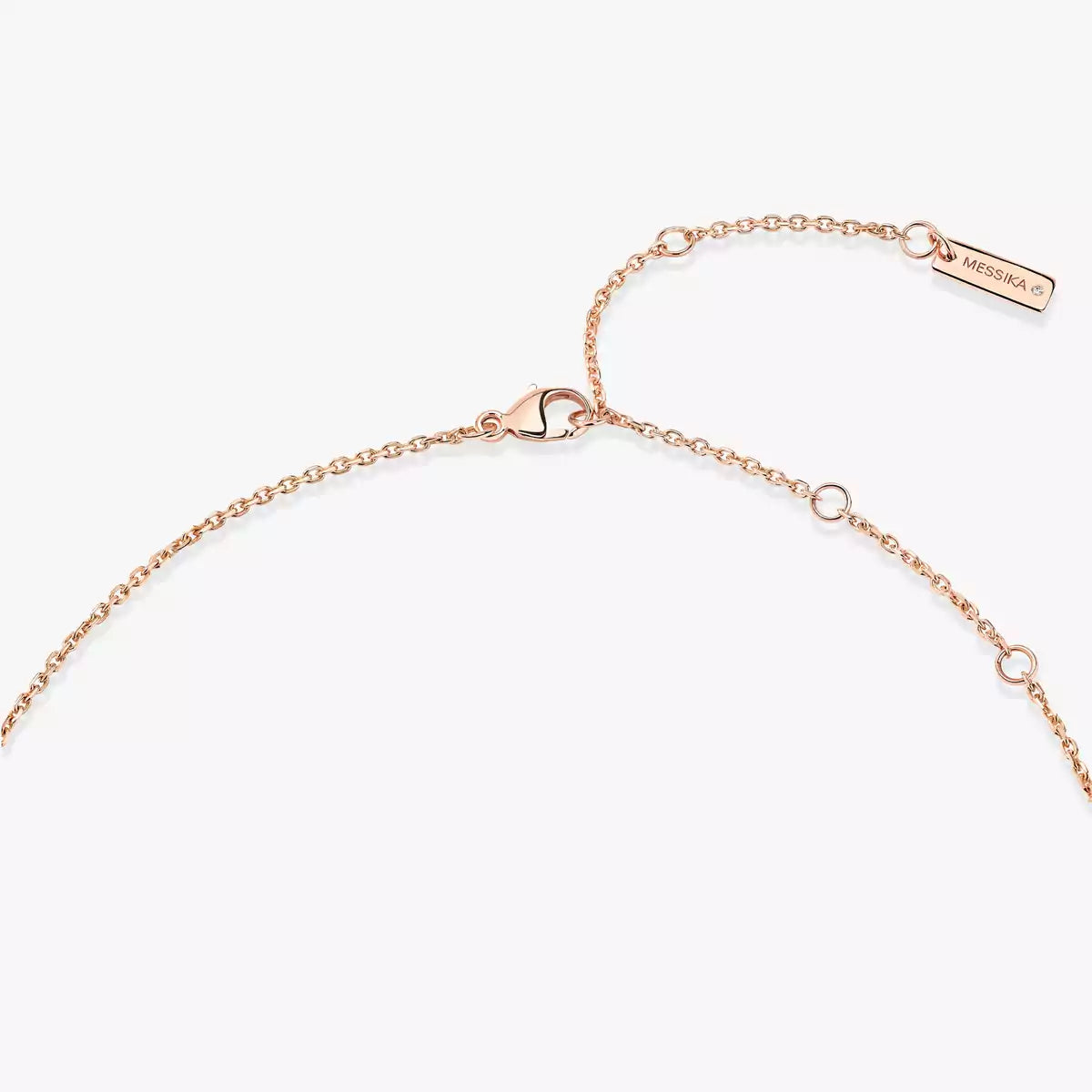 [ELAN LUXE]Lucky Eye Diamond Necklace in Rose Gold and Turquoise