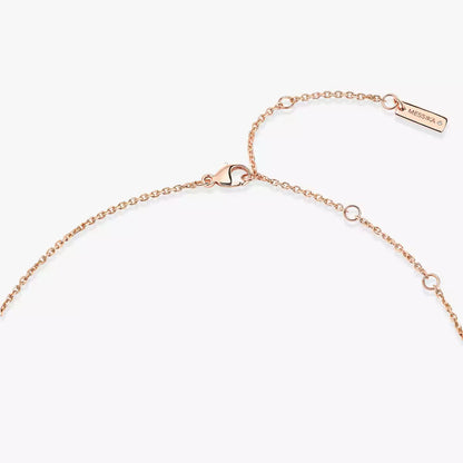 [ELAN LUXE]Lucky Eye Diamond Necklace in Rose Gold and Turquoise