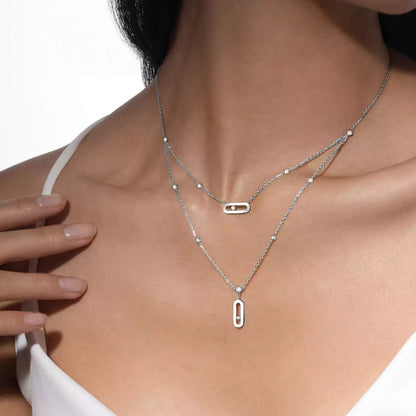 [ELAN LUXE] Move Uno Diamond Necklace