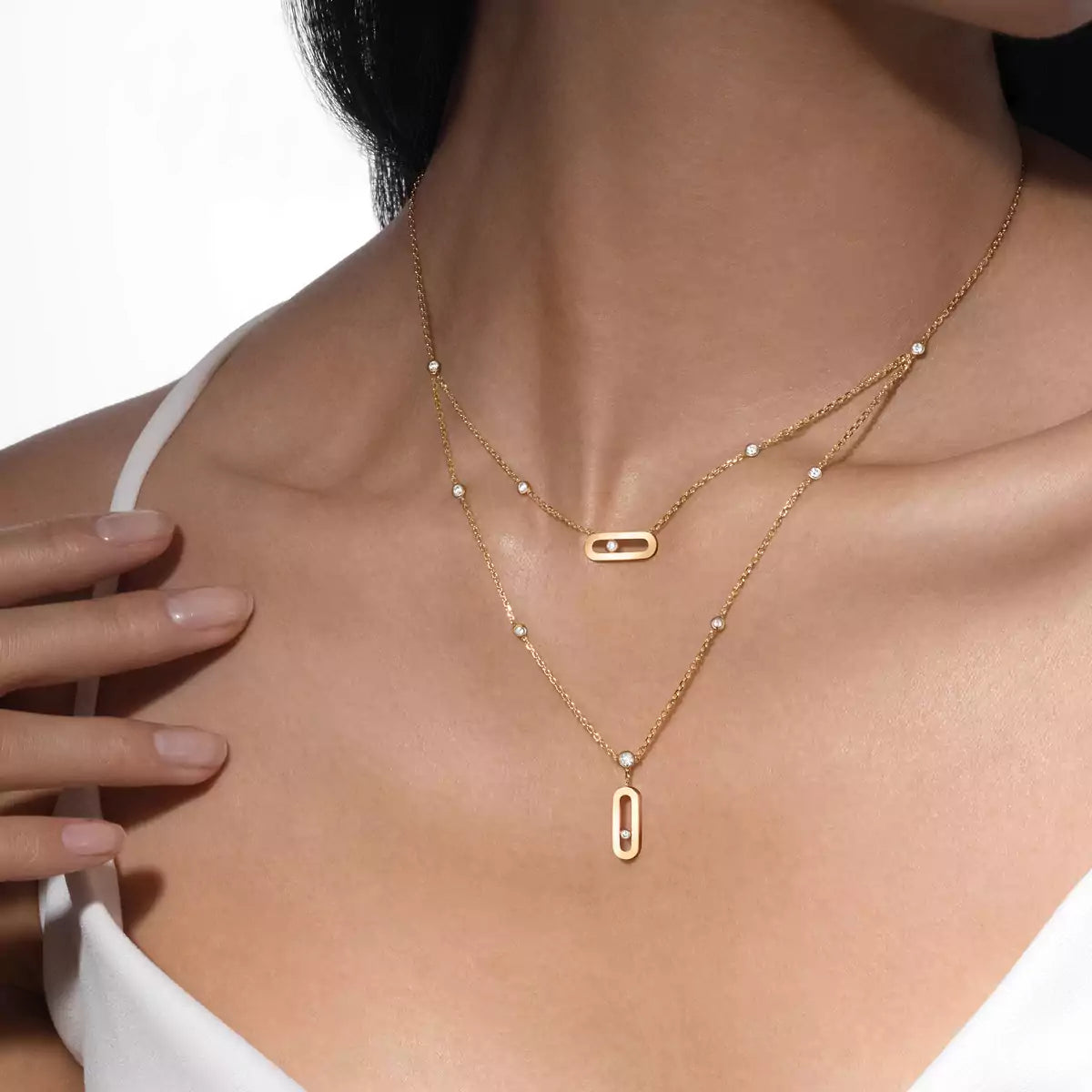 [ELAN LUXE] Move Uno Diamond Necklace