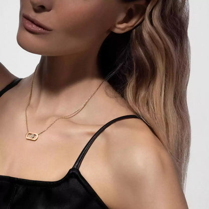 [ELAN LUXE]So Move Diamond Necklace in Gold