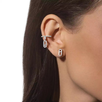 [ELAN LUXE]Move Uno Diamond Stud Earrings