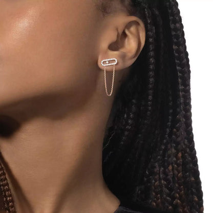 [ELAN LUXE]Move Uno Diamond Earrings
