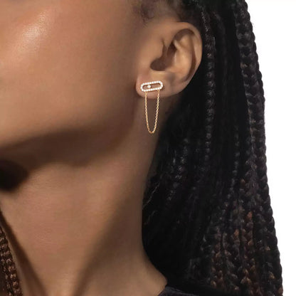 [ELAN LUXE]Move Uno Diamond Earrings