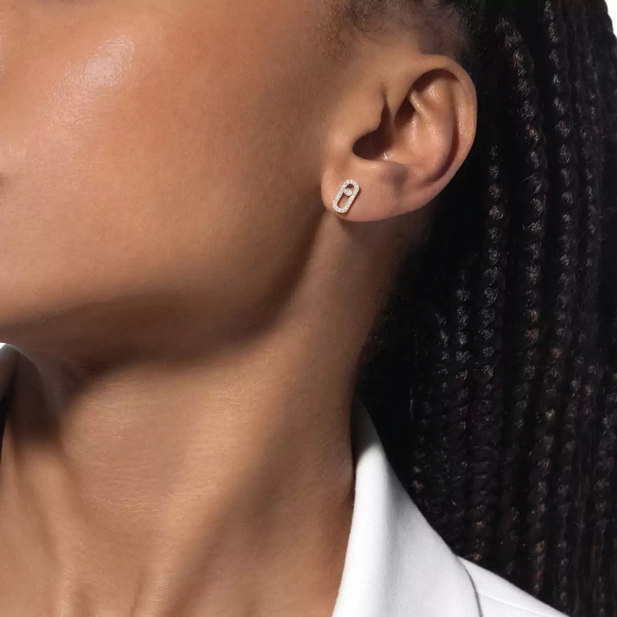 [ELAN LUXE]Move Uno Diamond Earrings
