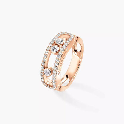 [ELAN LUXE] Move Gold Diamond Pave_ Ring