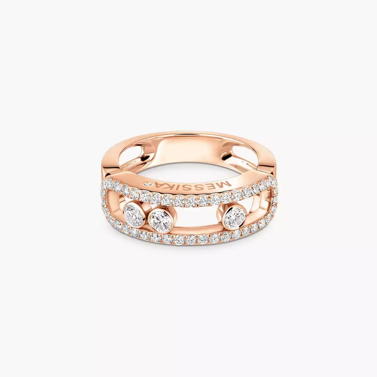 [ELAN LUXE] Move Gold Diamond Pave_ Ring