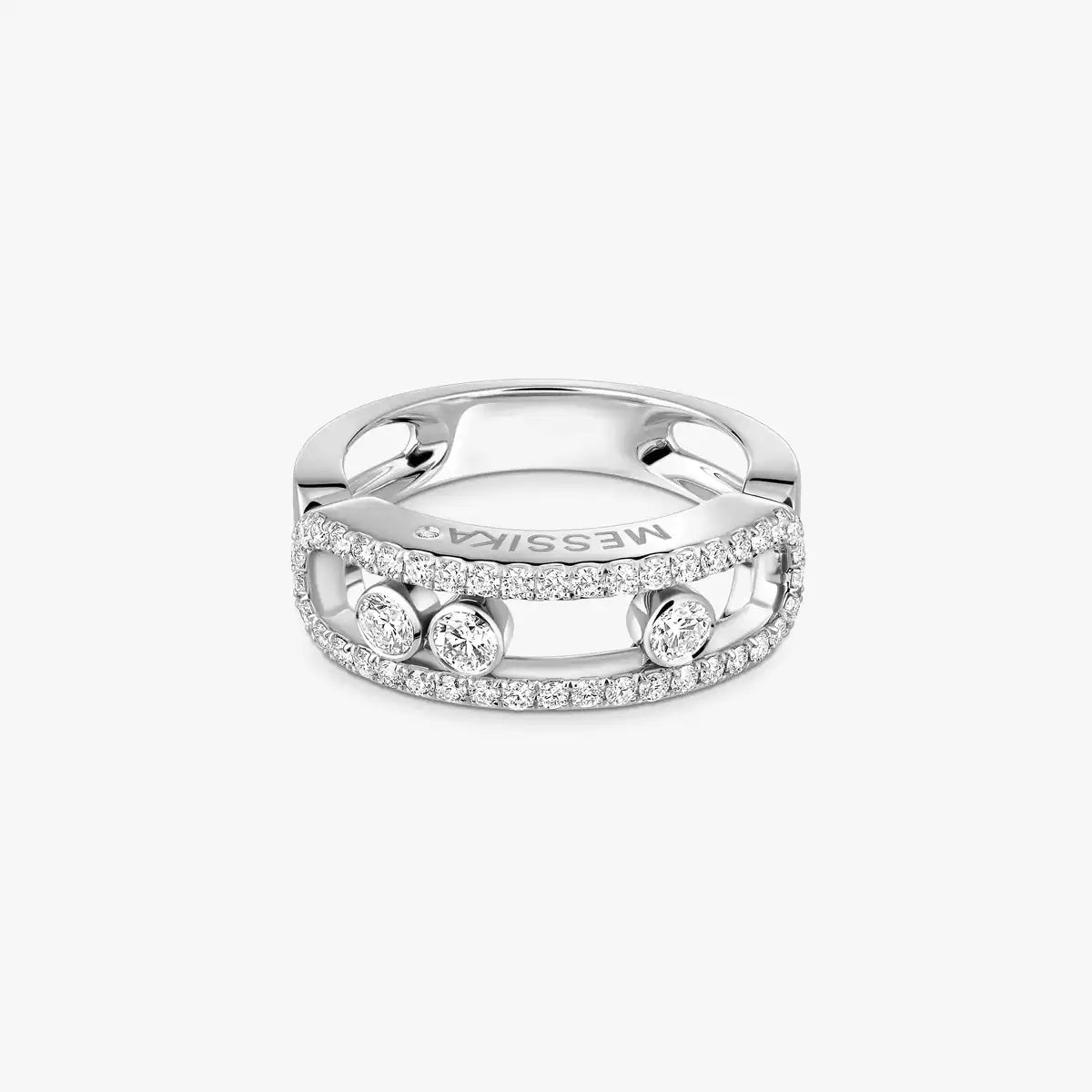 [ELAN LUXE] Move Gold Diamond Pave_ Ring