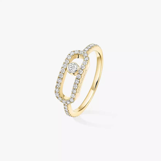 [ELAN LUXE]Move Uno Diamond Ring in Gold