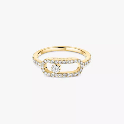 [ELAN LUXE]Move Uno Diamond Ring in Gold