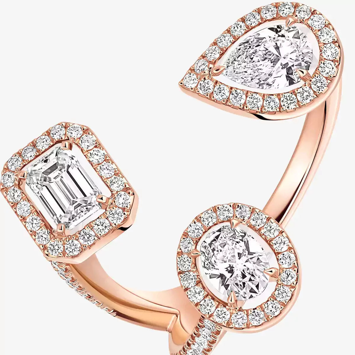 [[ELAN LUXE] Diamond Ring 0,25ct My Twin Trilogy