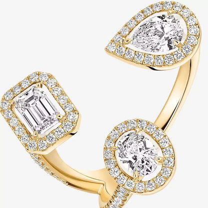 [[ELAN LUXE] Diamond Ring 0,25ct My Twin Trilogy