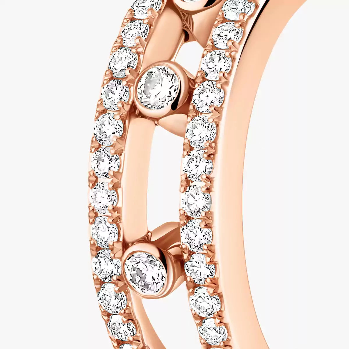 [ELAN LUXE]Diamond Pave_ Hoop Earrings Move