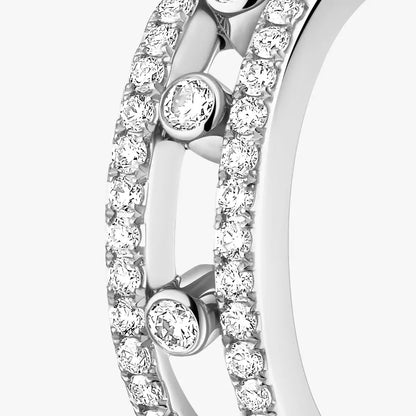 [ELAN LUXE]Diamond Pave_ Hoop Earrings Move