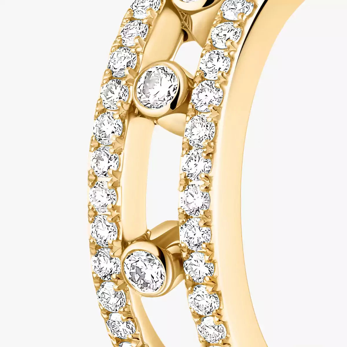 [ELAN LUXE]Diamond Pave_ Hoop Earrings Move