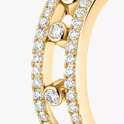 [ELAN LUXE]Diamond Pave_ Hoop Earrings Move